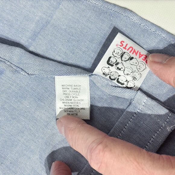 VTG NWT Peanuts Snoopy Golf Long Sleeve Button Shirt Made in USA Men 16 32/33 - Picture 10 of 13